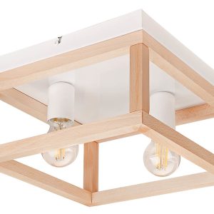 Lampa sufitowa Villy 2-punktowa beżowa 121366