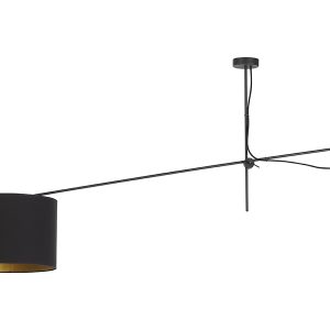 Lampa sufitowa Viper Black z tkaniny czarna 13996