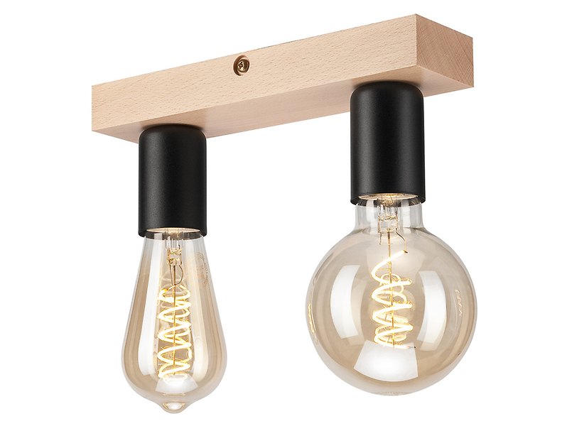 Lampa sufitowa Vito 2-punktowa drewniana beżowa 54666
