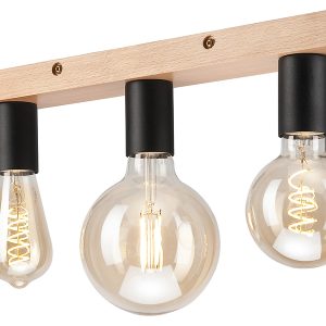 Lampa sufitowa Vito 3-punktowa drewniana beżowa 54667