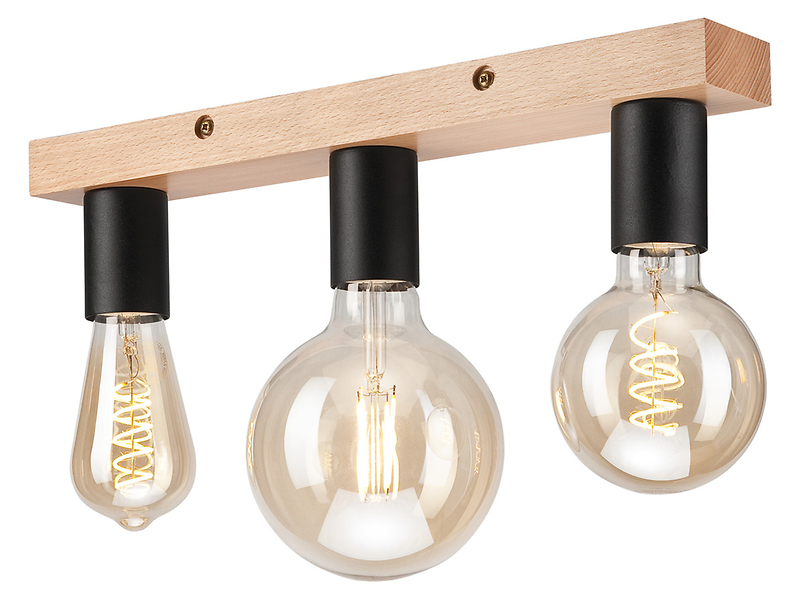 Lampa sufitowa Vito 3-punktowa drewniana beżowa 54667