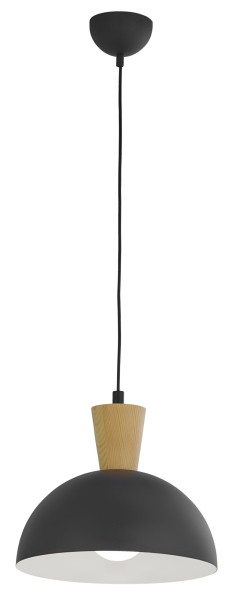Lampa sufitowa VITO czarno-biała 1xE27x15W IP20 Jupiter 1004381