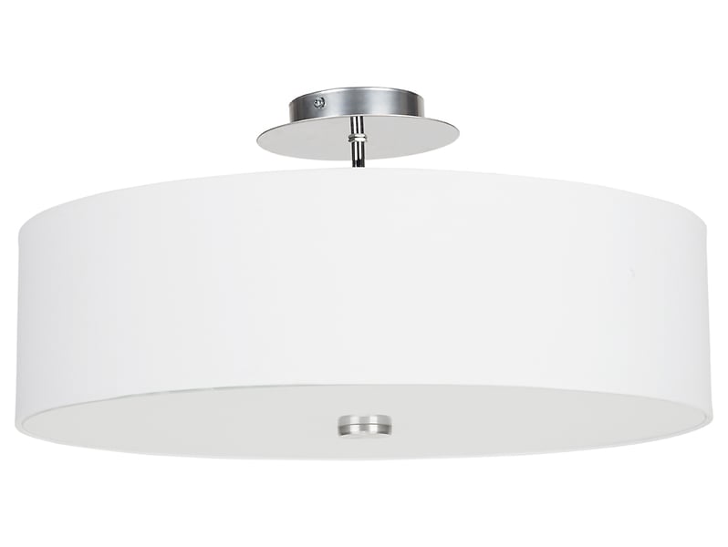 Lampa sufitowa Viviane White 3-punktowa z tkaniny i szkła 13987