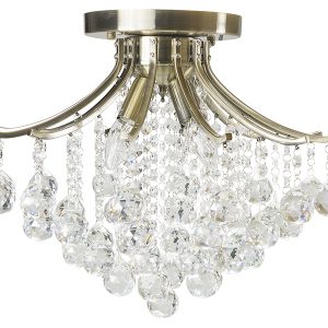 Lampa sufitowa Wenecja 4-punktowy metalowy złoty 21253 Lampa sufitowa Wenecja 4-punktowy metalowy złoty 21253