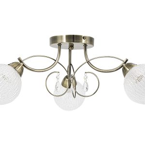 Lampa sufitowa Wenus 3-punktowa metalowa złota 55352 Lampa sufitowa Wenus 3-punktowa metalowa złota 55352