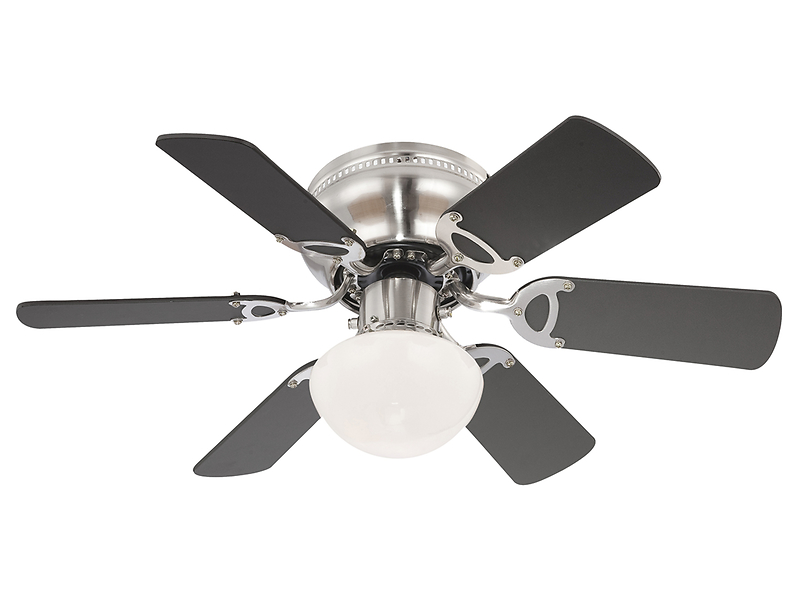Lampa sufitowa/wiatrak Ugo czarno-biała 26823