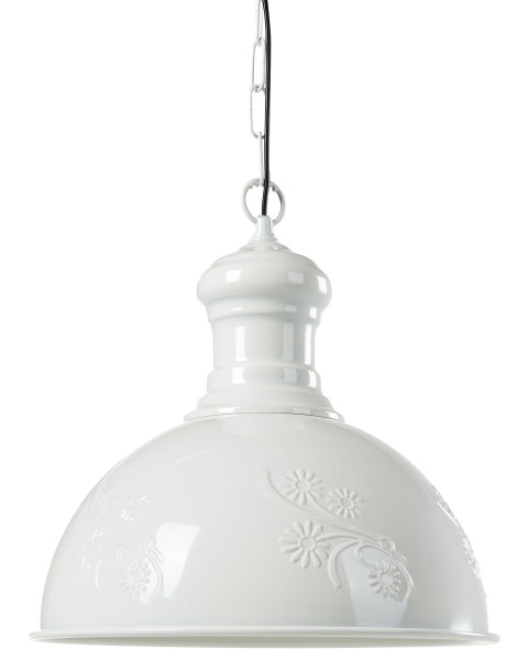 Lampa sufitowa wisząca 32 cm metal beżowa 60641