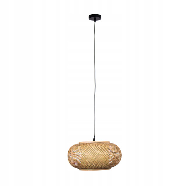 Lampa Sufitowa Wisząca Bambus BOHO Ratan Drewno 223602