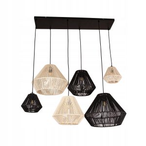 Lampa Sufitowa Wisząca Bambus BOHO Rattan Drewno Loft 298550 Lampa Sufitowa Wisząca Bambus BOHO Rattan Drewno Loft 298550