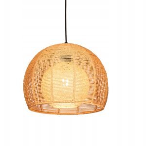 Lampa Sufitowa Wisząca Bambus BOHO Rattan Drewno Loft 302218