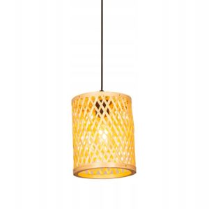 Lampa Sufitowa Wisząca Bambus BOHO Rattan Drewno Loft 302225