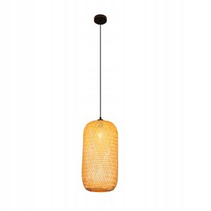 Lampa Sufitowa Wisząca Bambus BOHO Rattan Drewno Loft 302226