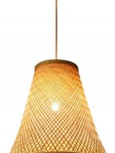 Lampa Sufitowa Wisząca Bambus BOHO Rattan Drewno Loft 302228