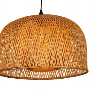 Lampa Sufitowa Wisząca Bambus BOHO Rattan Drewno Loft 302236