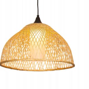 Lampa Sufitowa Wisząca Bambus BOHO Rattan Drewno Loft 302237