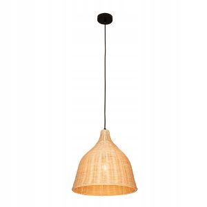 Lampa Sufitowa Wisząca Bambus BOHO Rattan Drewno Loft 298558