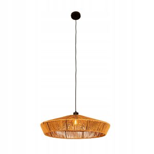 Lampa Sufitowa Wisząca Bambus BOHO Rattan Drewno Loft 298565