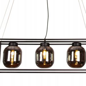 Lampa Sufitowa Wisząca Do Salonu Jadalni 3 Szklane Klosze 302080