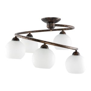 Lampa sufitowa wisząca EDYLIT retro stare złoto 5xE27 IVAN NEGRO 9-540 1048975