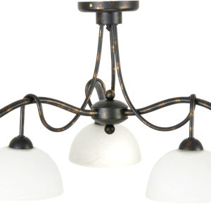 Lampa sufitowa wisząca EDYLIT vintage stare złoto 3xE27 HEJDY 10-862 1048948