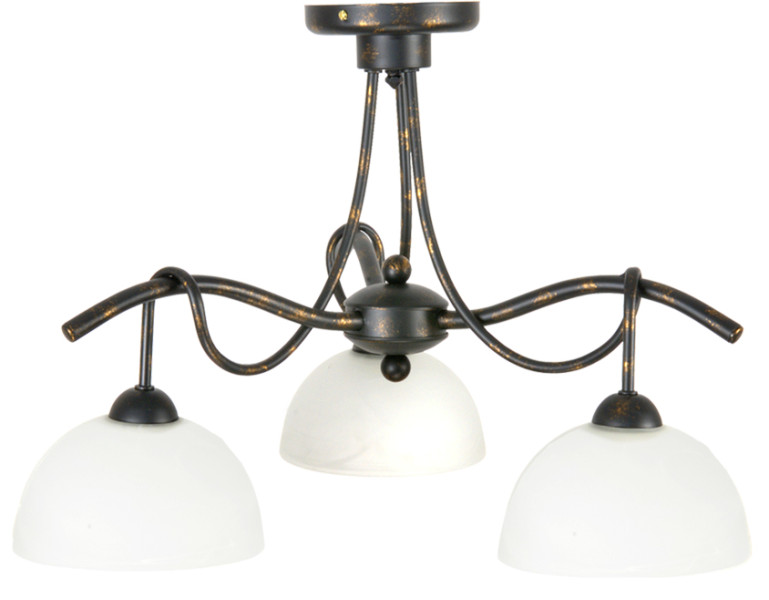 Lampa sufitowa wisząca EDYLIT vintage stare złoto 3xE27 HEJDY 10-862 1048948