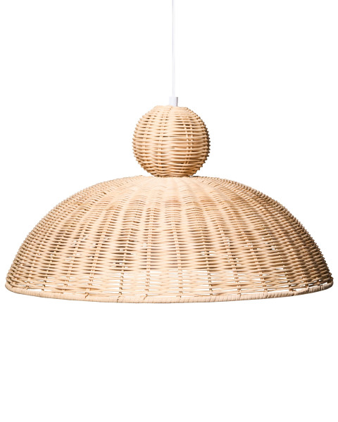 Lampa sufitowa wisząca w stylu boho naturalna rattanowa 902848