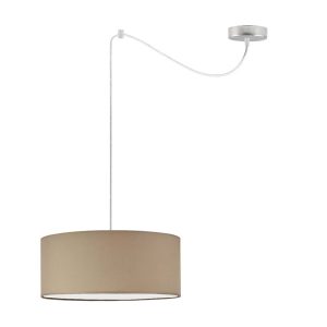 Lampa sufitowa wisząca WAIKIKI W1 Stal Szczotkowana – Beżowy 879401 Lampa sufitowa wisząca WAIKIKI W1 Stal Szczotkowana – Beżowy 879401