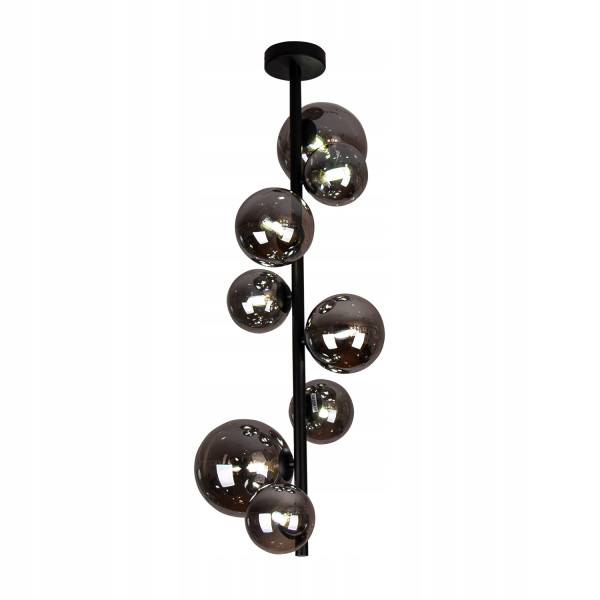 Lampa Sufitowa Wisząca Żyrandol Do Salonu Jadalni Czarna 298556