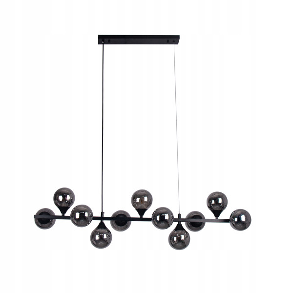 Lampa Sufitowa Wisząca Żyrandol Do Salonu Jadalni Czarna 266797