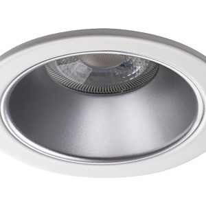 Lampa sufitowa wpuszczana Glozo aluminiowa biało-srebrna 75970 Lampa sufitowa wpuszczana Glozo aluminiowa biało-srebrna 75970