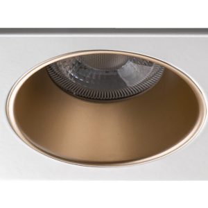 Lampa sufitowa wpuszczana Glozo aluminiowa biało-złota 75952 Lampa sufitowa wpuszczana Glozo aluminiowa biało-złota 75952