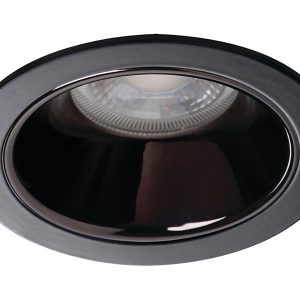 Lampa sufitowa wpuszczana Glozo aluminiowa czarna 75972 Lampa sufitowa wpuszczana Glozo aluminiowa czarna 75972