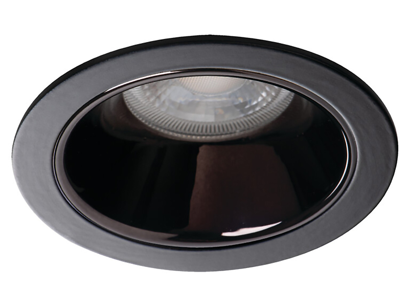 Lampa sufitowa wpuszczana Glozo aluminiowa czarna 75972