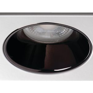 Lampa sufitowa wpuszczana Glozo aluminiowa czarno-biały 75951 Lampa sufitowa wpuszczana Glozo aluminiowa czarno-biały 75951