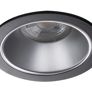 Lampa sufitowa wpuszczana Glozo aluminiowa czarno-srebrna 75974 Lampa sufitowa wpuszczana Glozo aluminiowa czarno-srebrna 75974