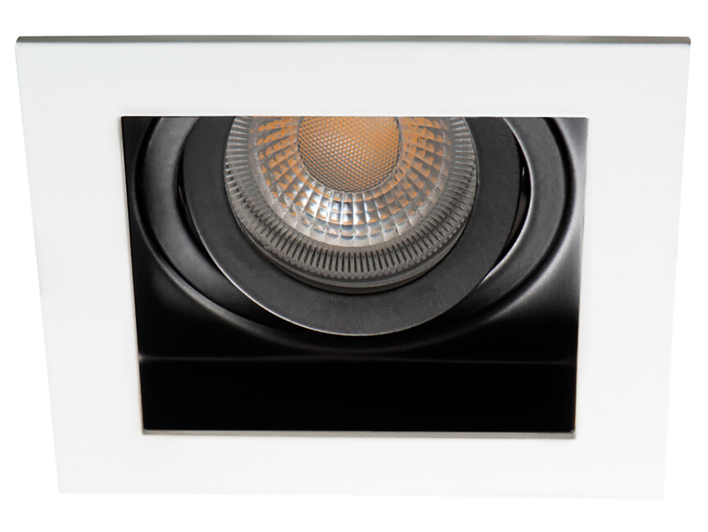 Lampa sufitowa wpuszczana Meril stalowa 10 cm biała 56002