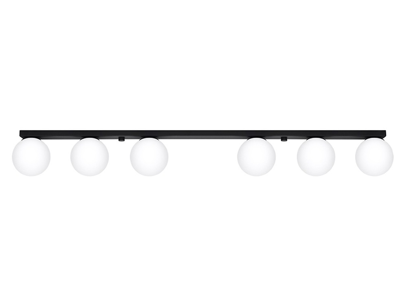 Lampa sufitowa Yoli 6-punktowa stalowa czarna 73100