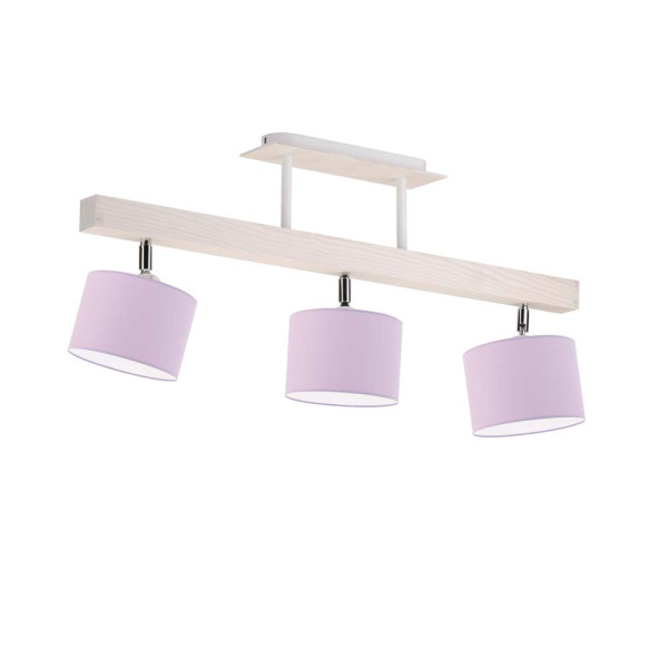 Lampa sufitowa z abażurami HOLLYWOOD Biały - Jasny Fioletowy 962264