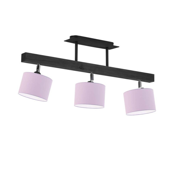 Lampa sufitowa z abażurami HOLLYWOOD Heban - Jasny Fioletowy 962288