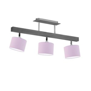 Lampa sufitowa z abażurami HOLLYWOOD Popielaty – Jasny Fioletowy 962269