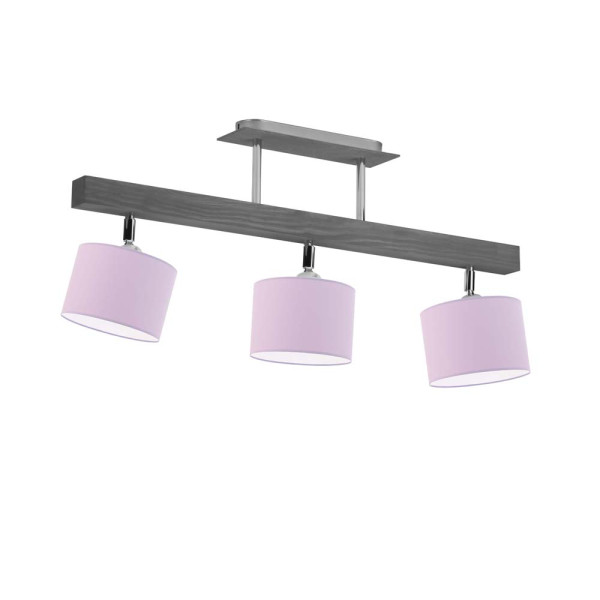 Lampa sufitowa z abażurami HOLLYWOOD Popielaty - Jasny Fioletowy 962269