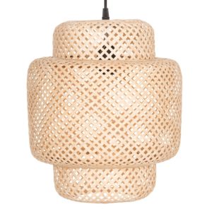Lampa sufitowa z bambusowej plecionki, Ø 30 cm 649210 Lampa sufitowa z bambusowej plecionki, Ø 30 cm 649210