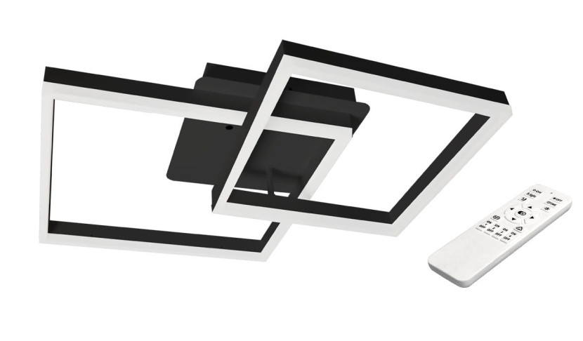 Lampa sufitowa z pilotem LED Galaxis Herkules 70W czarna 1048233