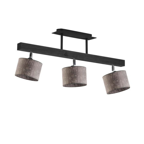 Lampa sufitowa z regulacją HOLLYWOOD Heban - Szary Melanż 962285