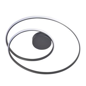 Lampa sufitowa ZEFIRA antracyt LED 1x40W Neutralna biel 3700lm Polux 860488