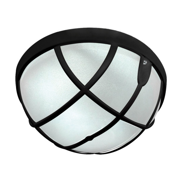 Lampa sufitowa zewnętrzna AQUA czarno-biała 1 x E27 x 15W IP54 Struhm 931302