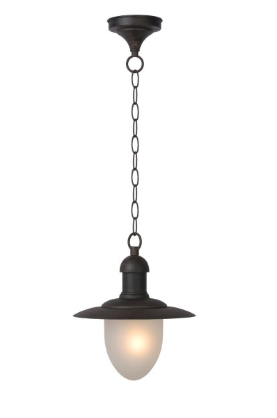 Lampa sufitowa zewnętrzna ARUBA brązowo-biała 1 x E27 x 24W IP44 Lucide 931264