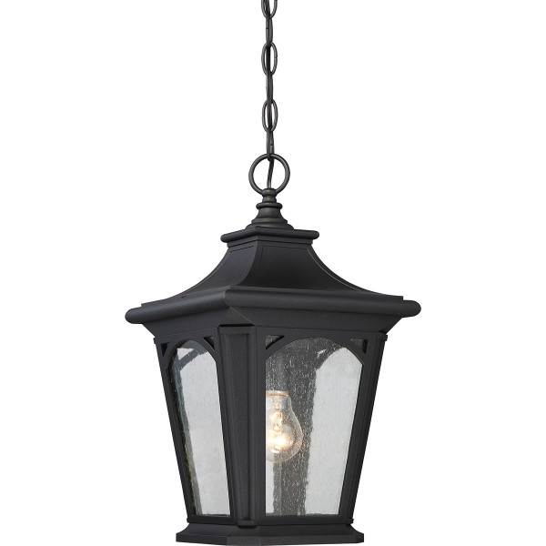 Lampa sufitowa zewnętrzna Bedford czarna 1 x E27 x 60W IP44 Quoizel 931392