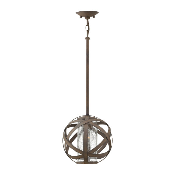 Lampa sufitowa zewnętrzna Carson vintage żelazo 1 x E27 x 40W IP44 Hinkley 931384