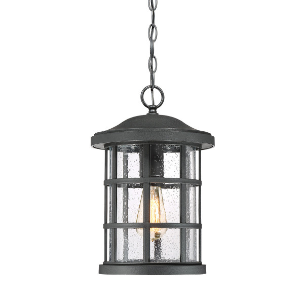 Lampa sufitowa zewnętrzna Crusade czarna 1 x E27 x 60W IP44 Quoizel 931299